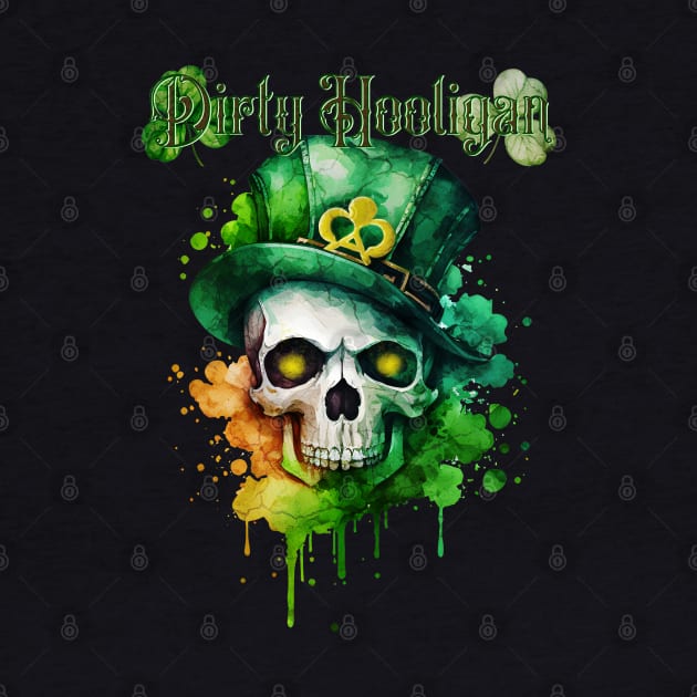 St. Patrick's Day Dirty Hooligan Clover Design by mythikcreationz